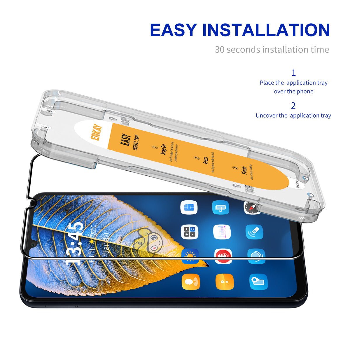 ENKAY HAT PRINCE For vivo V25 5G Screen Protector HD High Aluminium-silicon Glass Film 9H Hardness ENKAY HAT PRINCE For vivo V25 5G Screen Protector HD High Aluminium-silicon Glass Film 9H Hardness